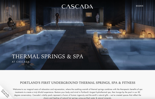 1-Entry to win a Cascada Spa - Spa/Hotel Package